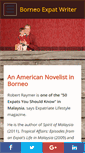 Mobile Screenshot of borneoexpatwriter.com